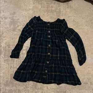 Plaid long sleeve dress